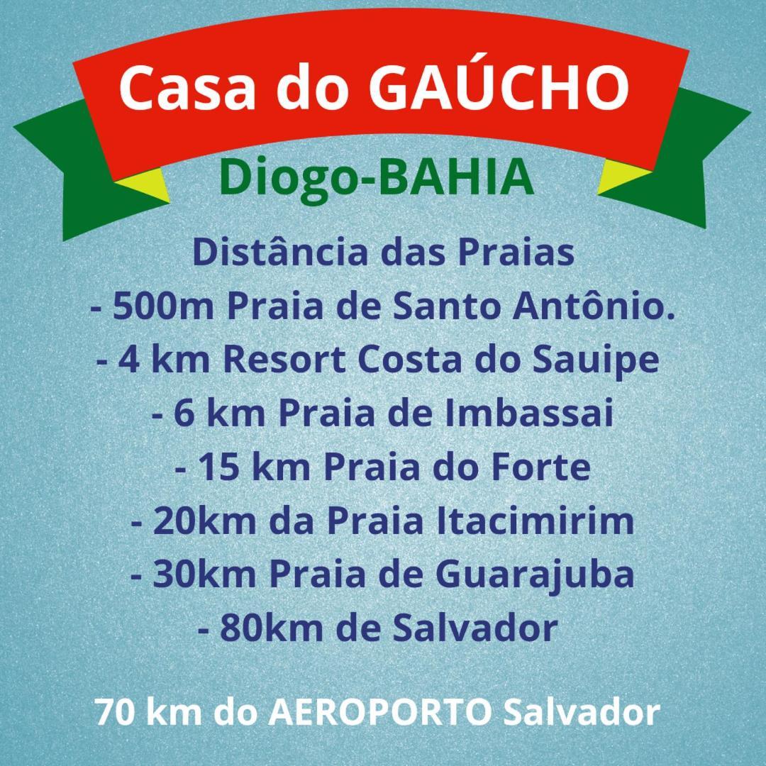 Casa Praia Gaucho Santo Antonio Diogo Мата де Сао Жоао Стая снимка